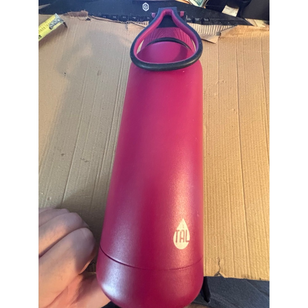 TAL Pink Plastic Tumbler w/ Handle & Twist Lid, Hot/Cold Travel Mug